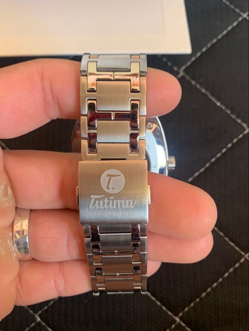 Tutima Saxon One 6120-02 Automatic Mens Watch Stainless Steel Boxed