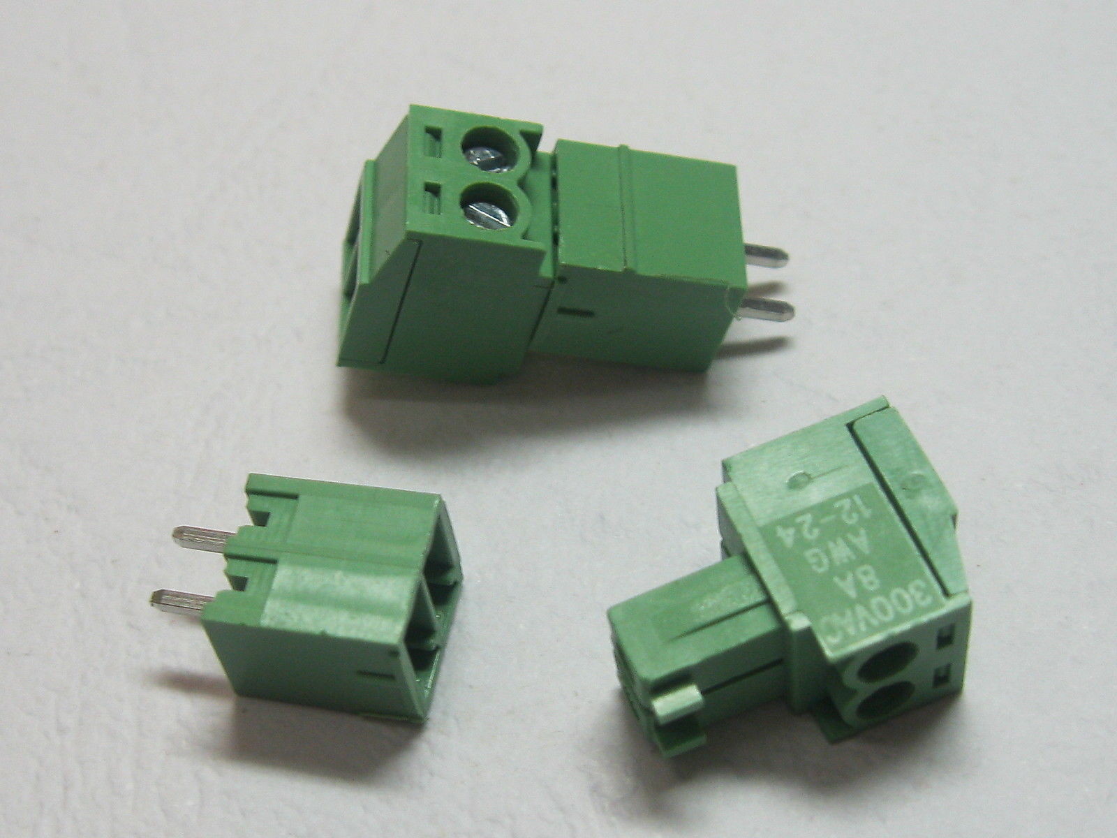 120 pcs 2pin Pitch 3.81mm Screw Terminal Block Connector Green Plugable Type New