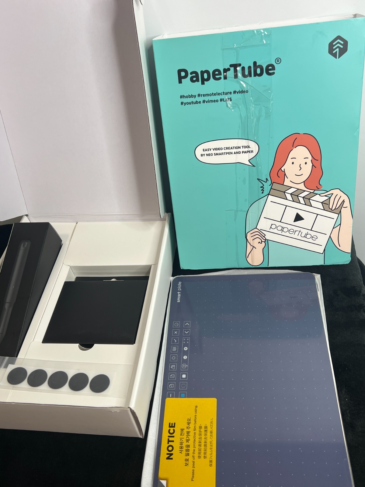 PaperTube Smart Plate Video Creation Tool Kit w/ Smart Pen – Pre-Owned Untested