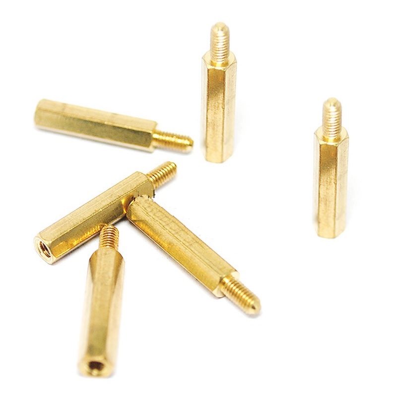 25 PCS NEW Brass M3X20MM Male to Femal Spacer Hex Column Standoff Support PCB