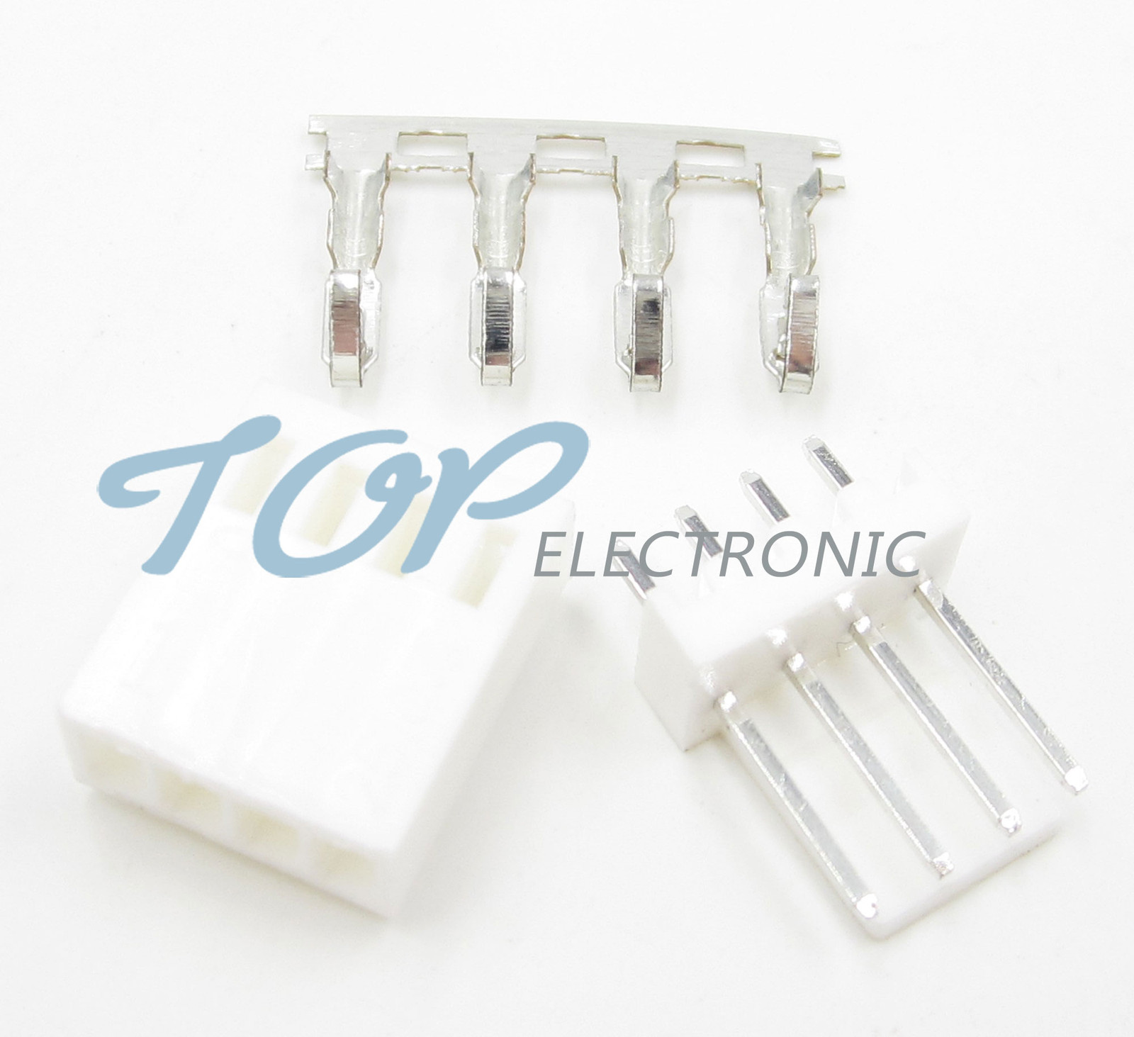 100sets KF2510 4Pin Connector Kits 2.54mm Male Pin Header+Terminal+Female