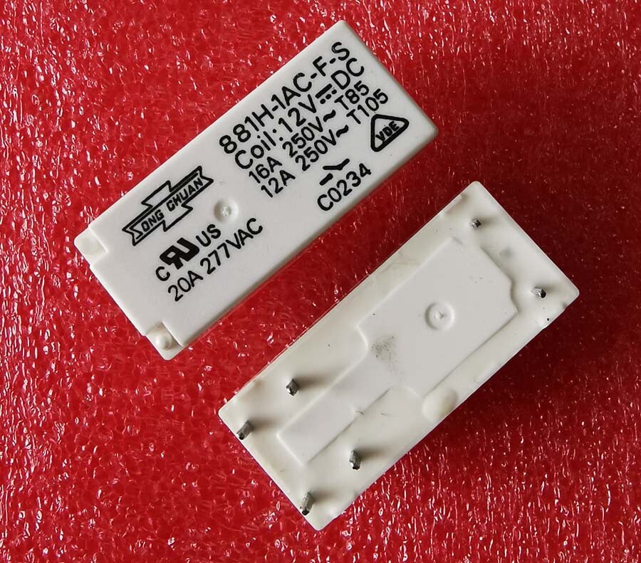 1PCS New 881H-1AC-F-S 12VDC SONGCHUAN Relay 6pins