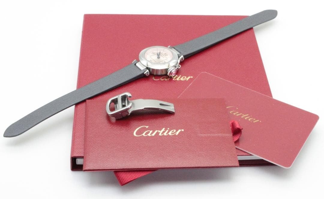 Cartier Watch Miss Pasha D-Buckle Model Stainless Steel Case Size W27mm Quartz