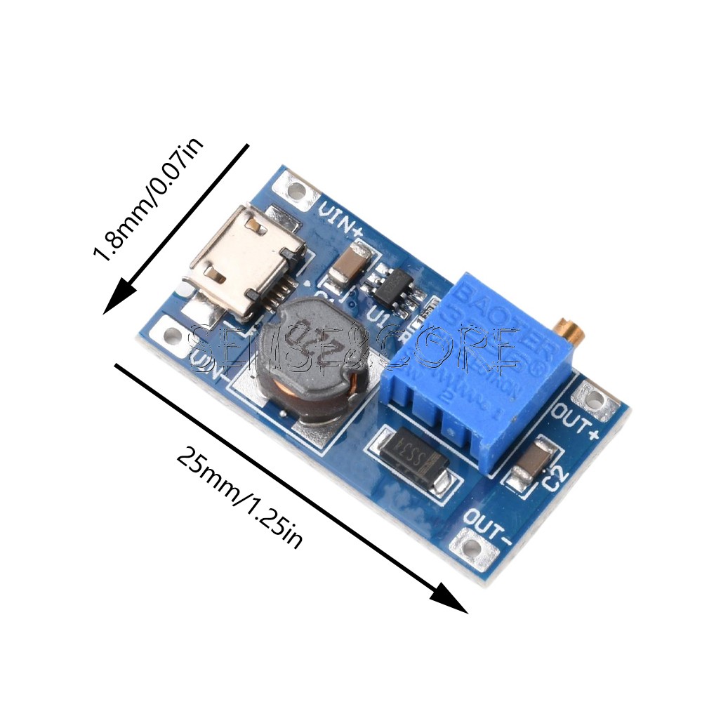 5PCS 2A booster board DC-DC step-up module 2/24V to 5/9/12 / 28V Replace XL6009