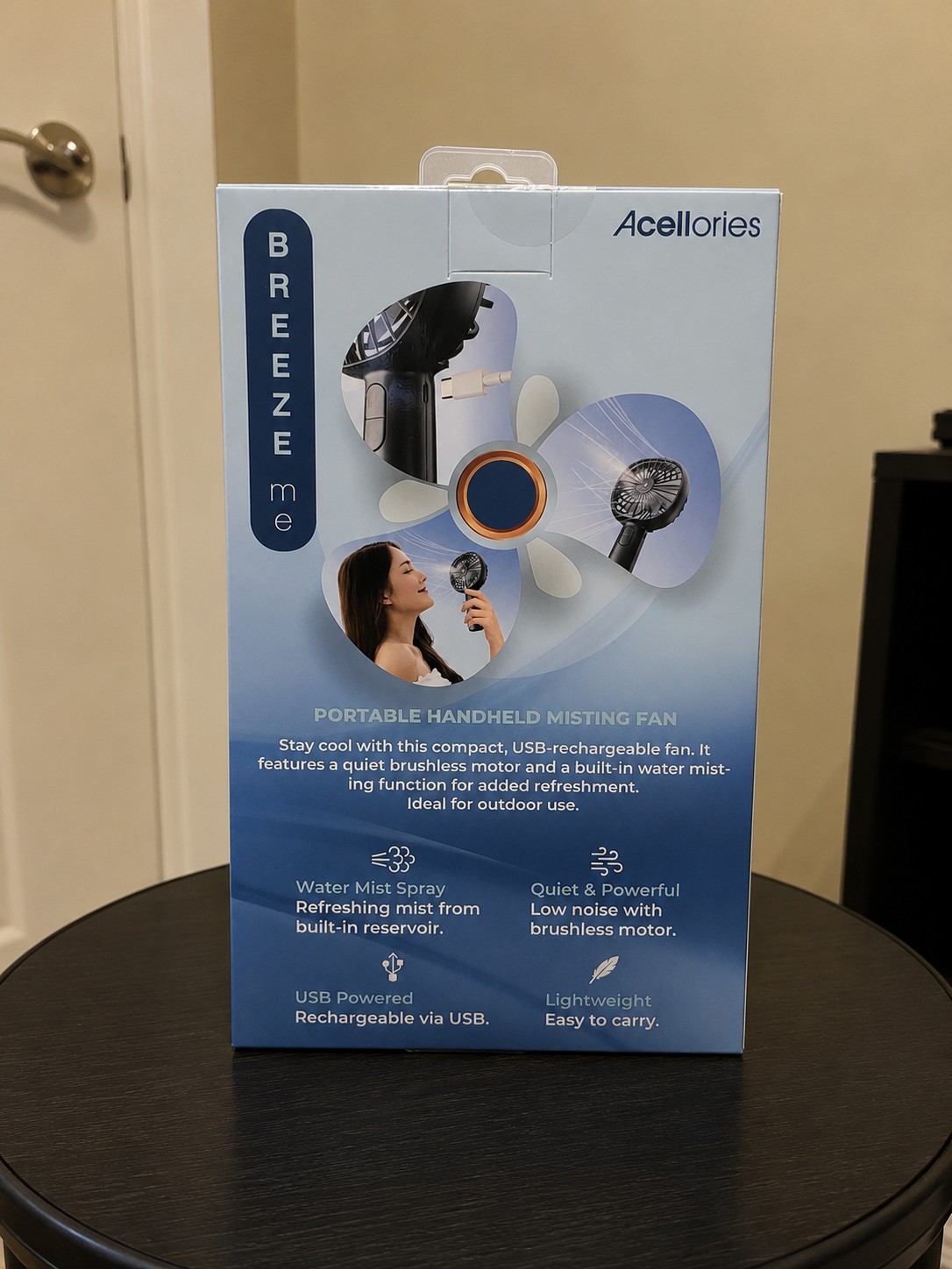 Acellories Breeze me Misting Fan, 2 iJoy & 1 Vibe Sound Bluetooth Speakers Lot !