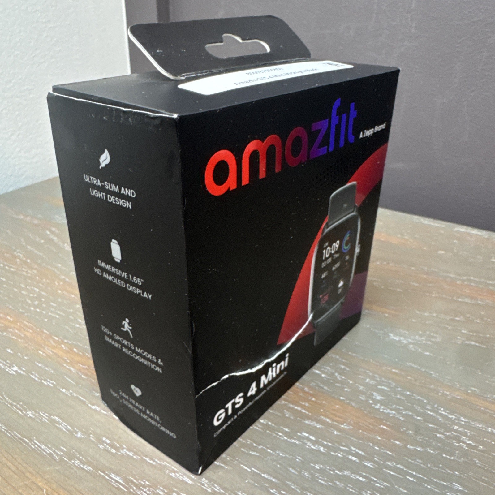 Amazfit GTS 4 LCD Mini Smart Watch 1.65″ Midnight Black Android IOS