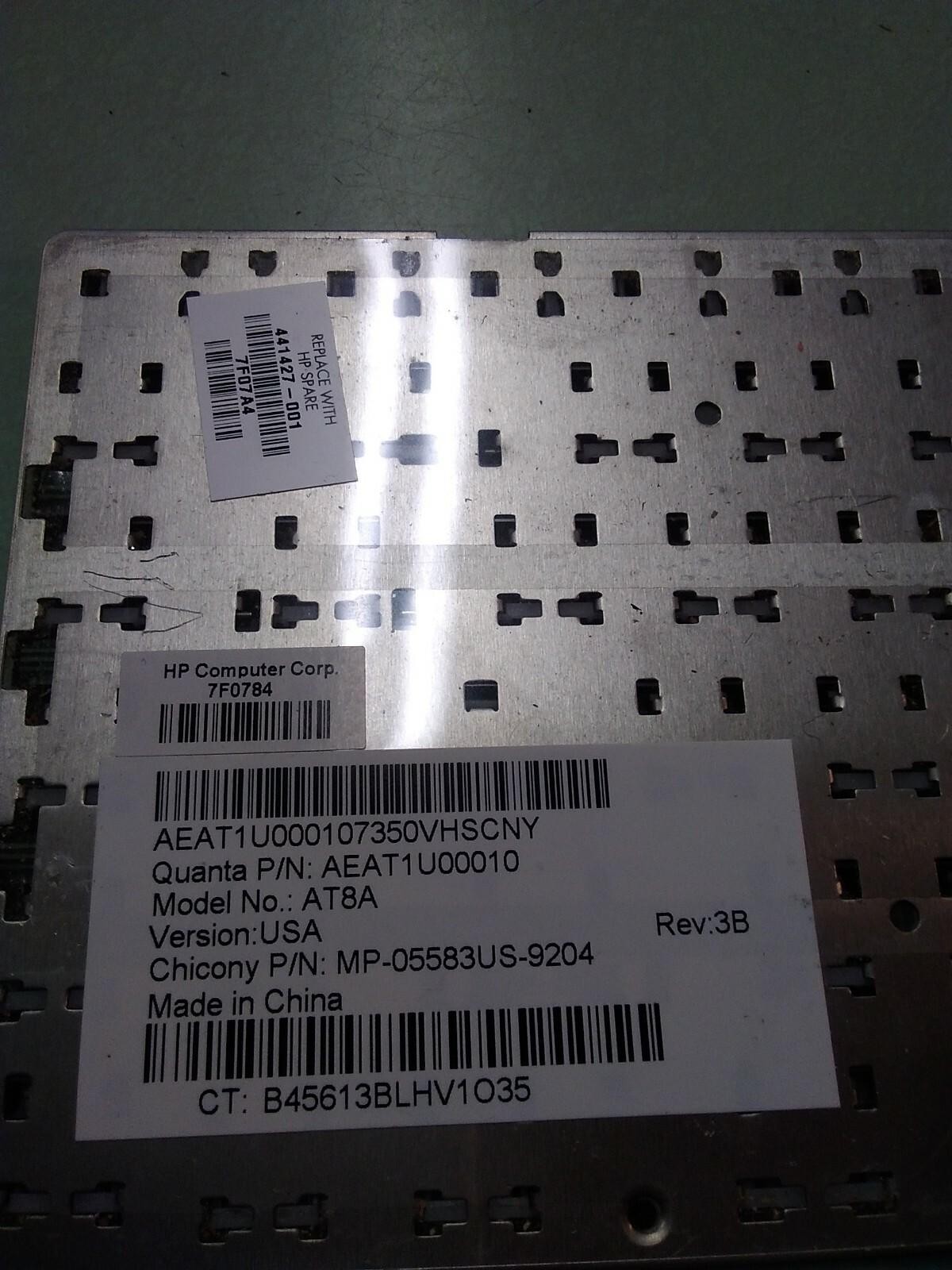 441427-001 AEAT1U00010 HP KEYBOARD BLACK