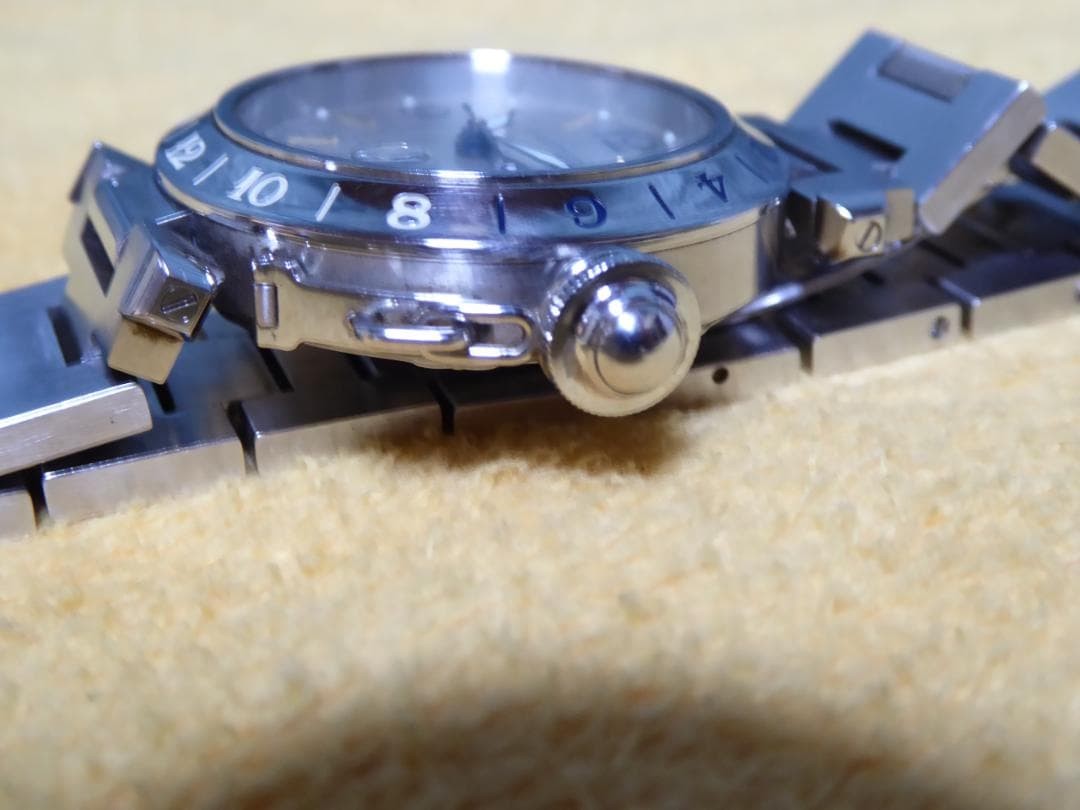 Cartier Watch Pasha C Meridian GMT SS Men’s Stainless Steel Case Diameter 35mm