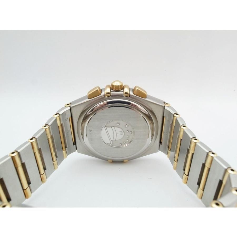 OMEGA Watch Constellation 1242.30 Chronograph 18K Yellow Gold SS Quartz Men’s