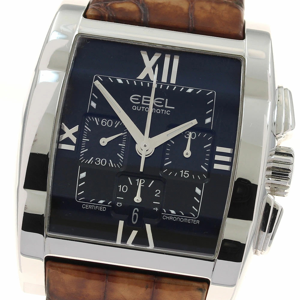 Ebel Tarawa Date Chronograph E9137J40 Automatic Men Stainless Steel Boxed 41mm
