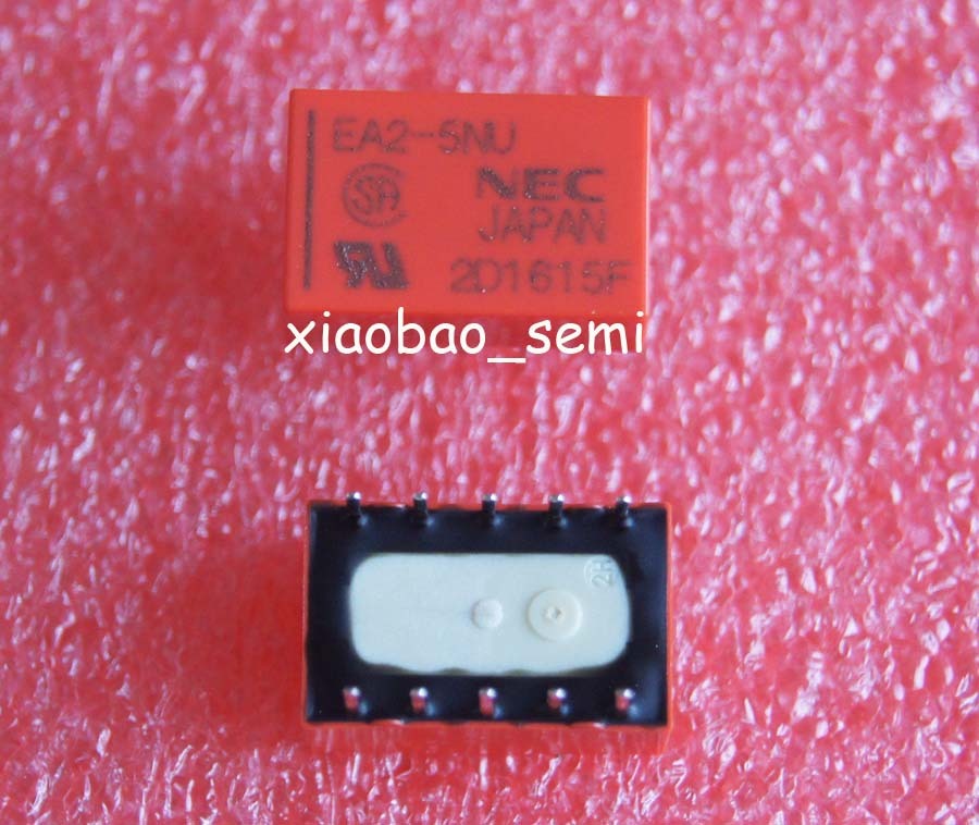 5PCS 5V Relay EA2-5 EA2-5NU 10PIN NEC Relay Original