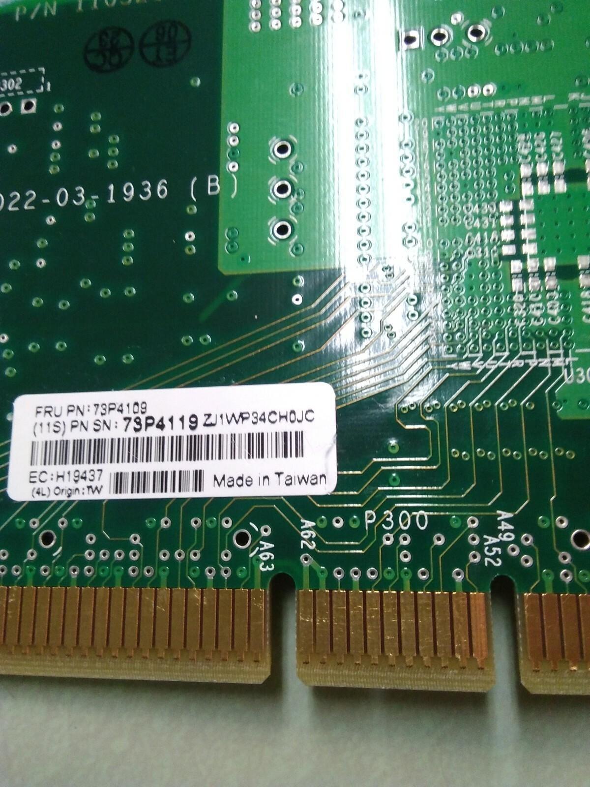 Broadcom BCM95703A30U 10/100/1000MBps Gigabit PCI-X Ethernet/Network Card 73P411