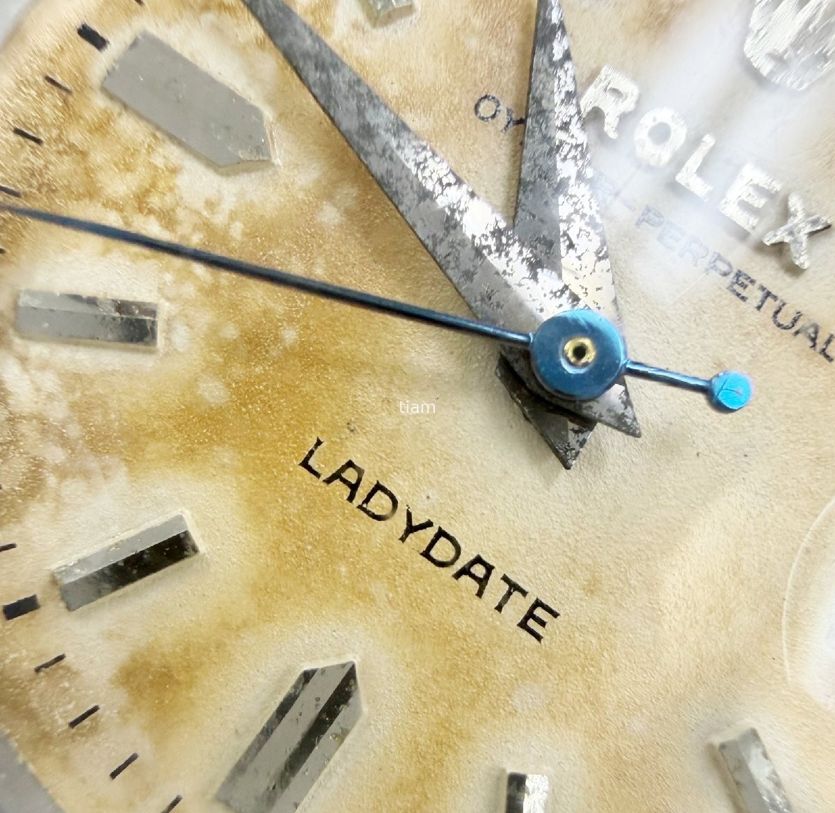 ROLEX 6516 Oyster Perpetual Date 1957 Automatic Silver SS 1130