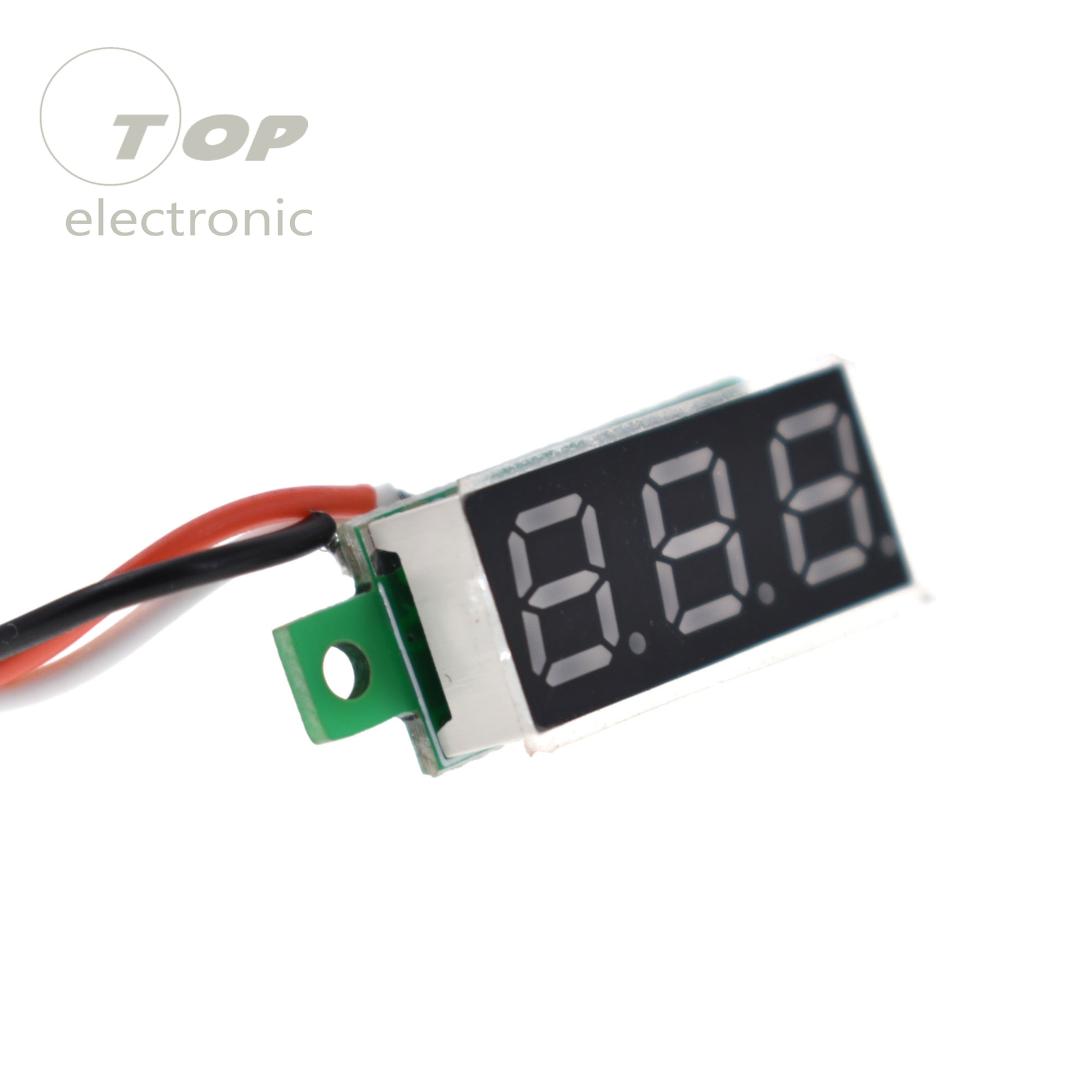 5PCS Mini DC 0-100V Yellow LED 3-Digital Display Voltage Voltmeter Panel Motor