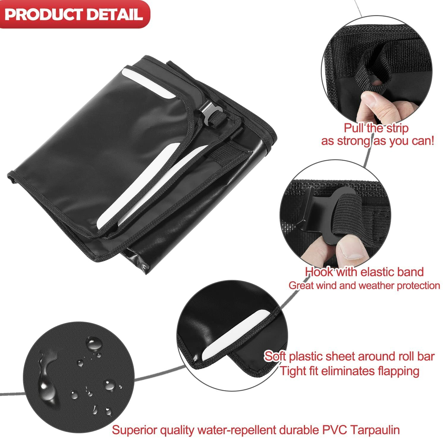 Tonneau Cover Rear Trunk Cover Cargo Soft Cover for Jeep Wrangler JLU 4Door 18+