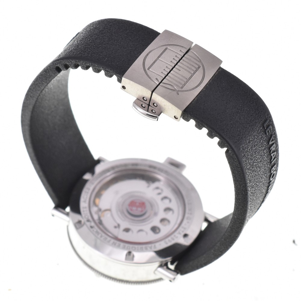 Alain Silberstein Marine G GMT Automatic 34mm Grey Dial Stainless Steel Rubber
