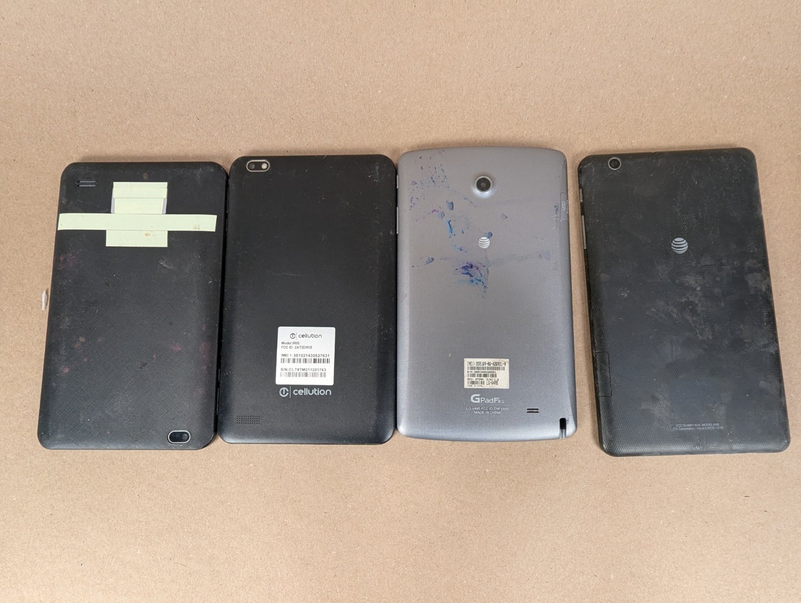 Tablet Device Scrap Parts or Repair Lot of 13 Assorted Android Non Working