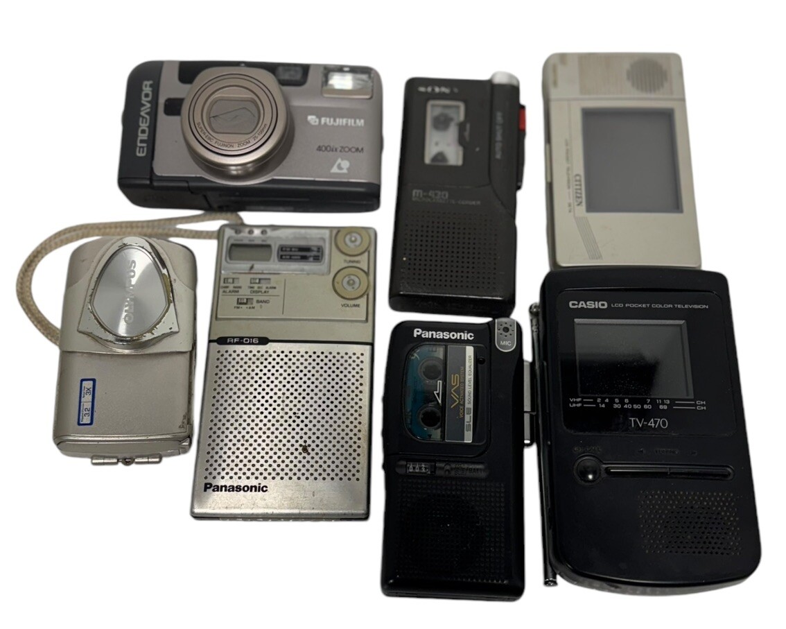 Lot Of 7 Vintage Cameras Untested For Parts Repair Or Working Recorders Casio