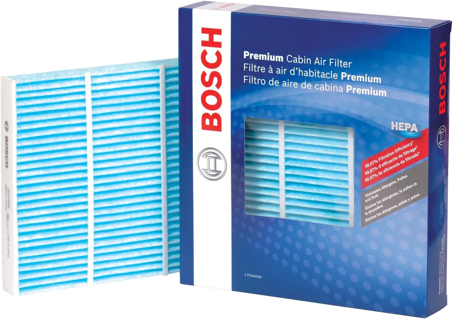 BOSCH 6087C HEPA Cabin Air Filter – Compatible with Select Lexus ES250, ES300h,