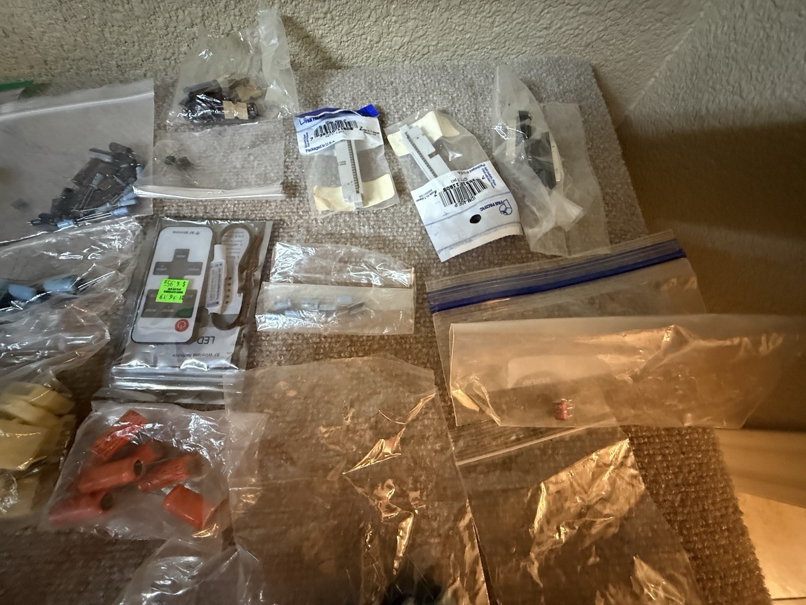 Mixed Electronics Components Lot Inductors Relays LEDs Resistors Transformers