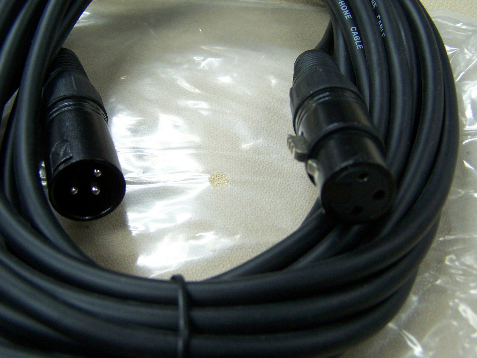 4 pack Pulse Microphone Cable XLR male female cord black 18 – 20 ft