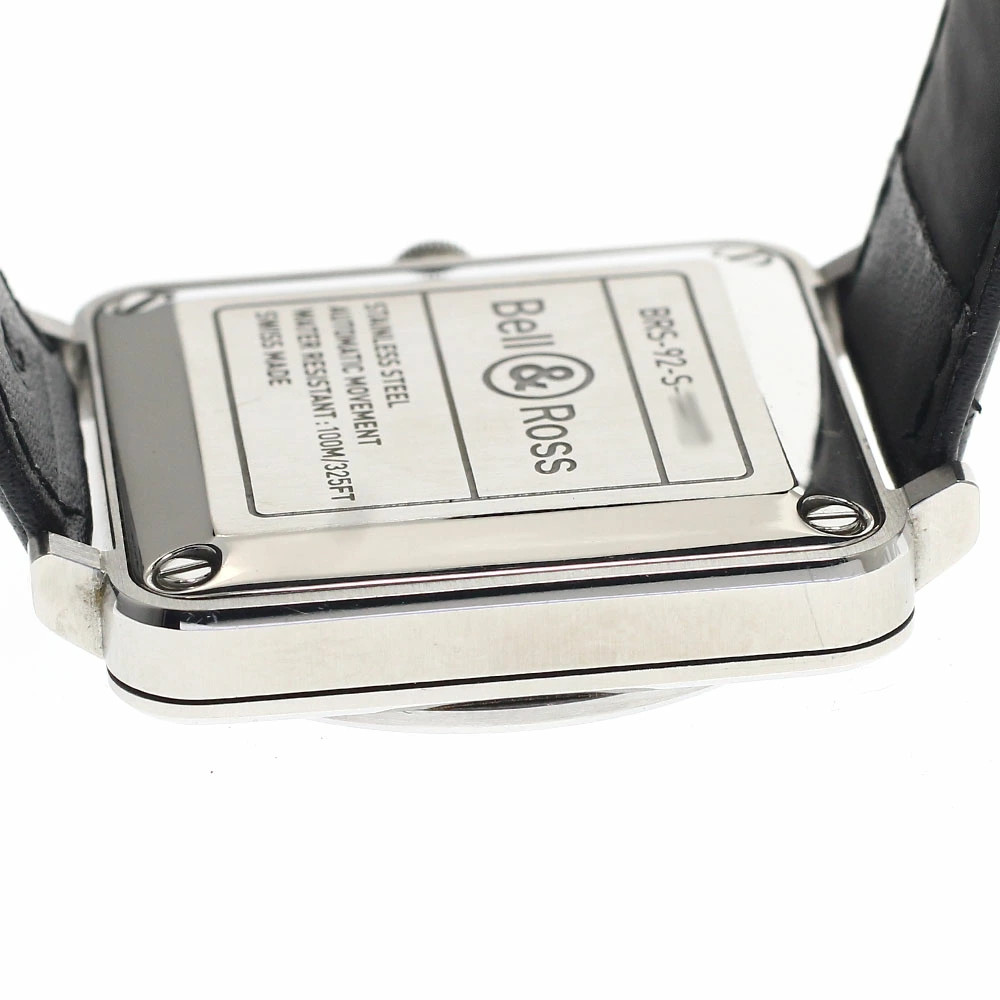 Bell & Ross BRS-92 Black Dial Date Automatic Steel Wristwatch Square