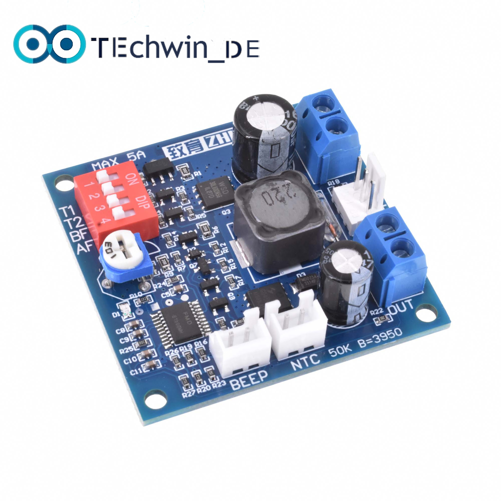 DC 12V 5A PWM PC CPU Fan Speed Controller Temperature Control Board