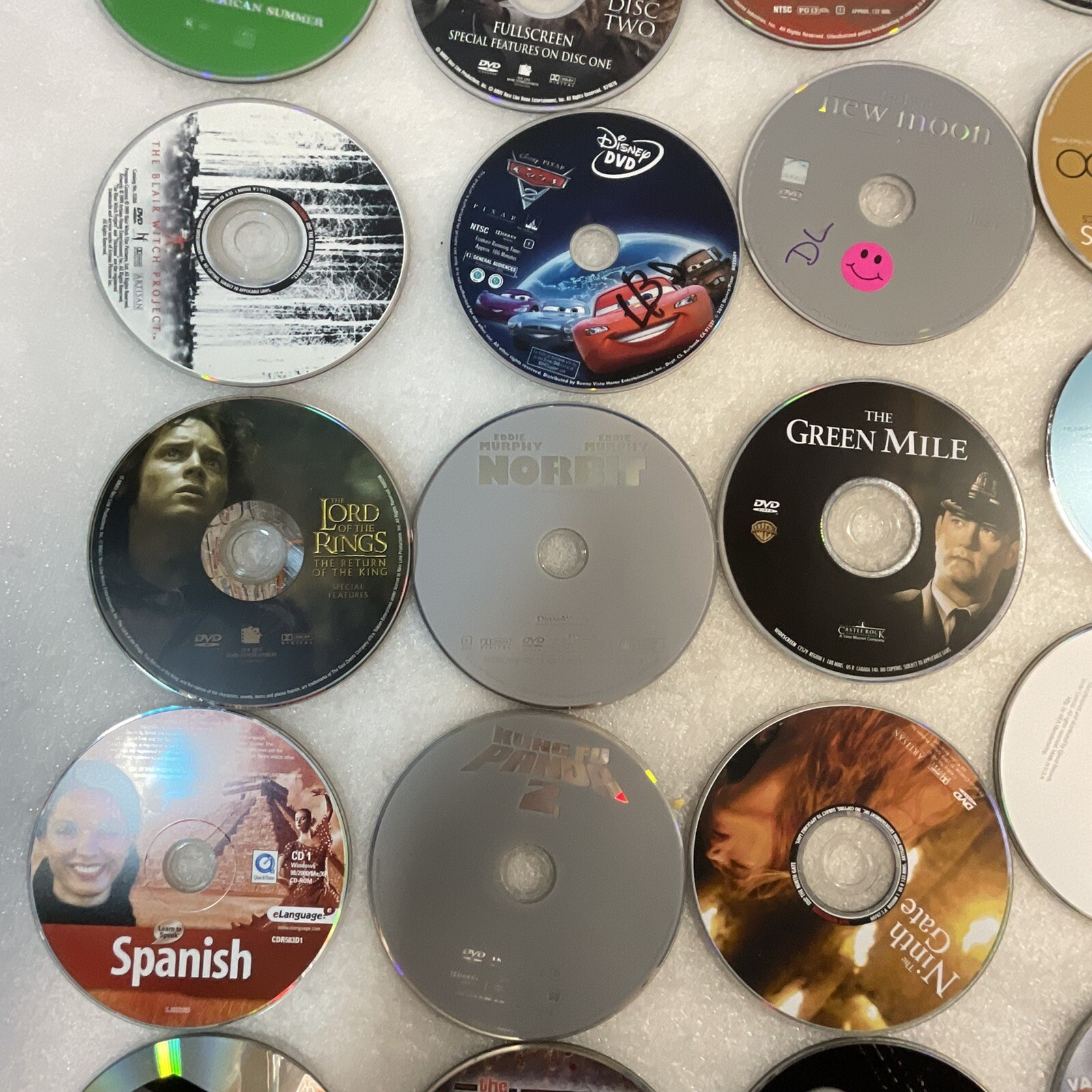 Lot of 33 Disks No Covers CD DVD Video Game Scratches AS-IS