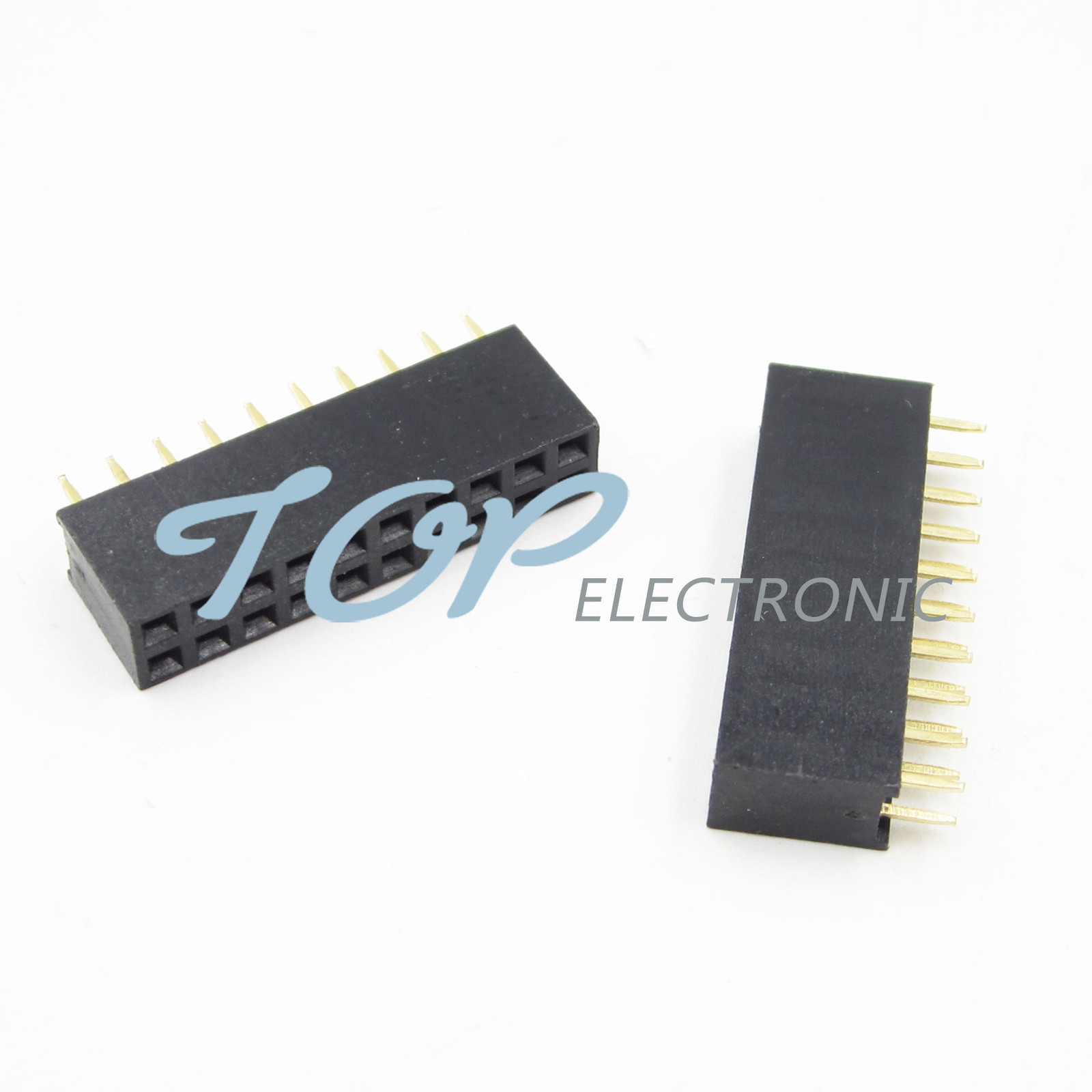 50PCS 2×10 20Pin 2.54mm Double Row Female Straight Header Pitch Socket Pin Strip