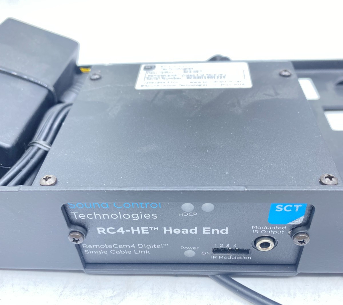 SCT RC4-HE Head End Remote Cam 4 Digital Single Cable Link Rackmount AC Adapter