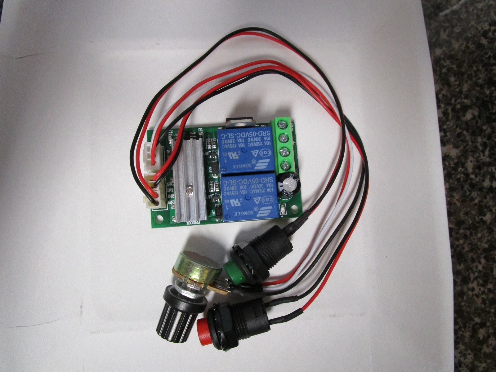 DC 6V 9V 12V 24V Motor Speed Controller Forward Stop Backward Reversible Switch