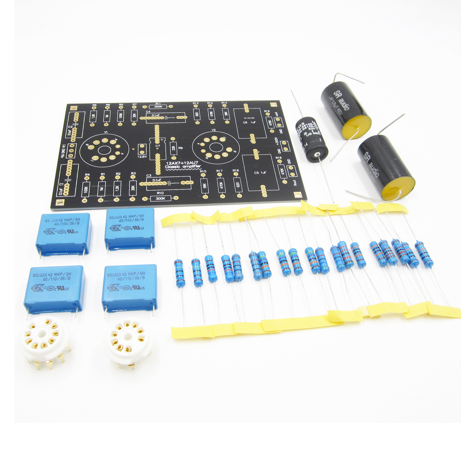 Classic Circuit Tube Preamp Board Preamplifier DIY Kits For 12AX7 / 12AU7 Tube