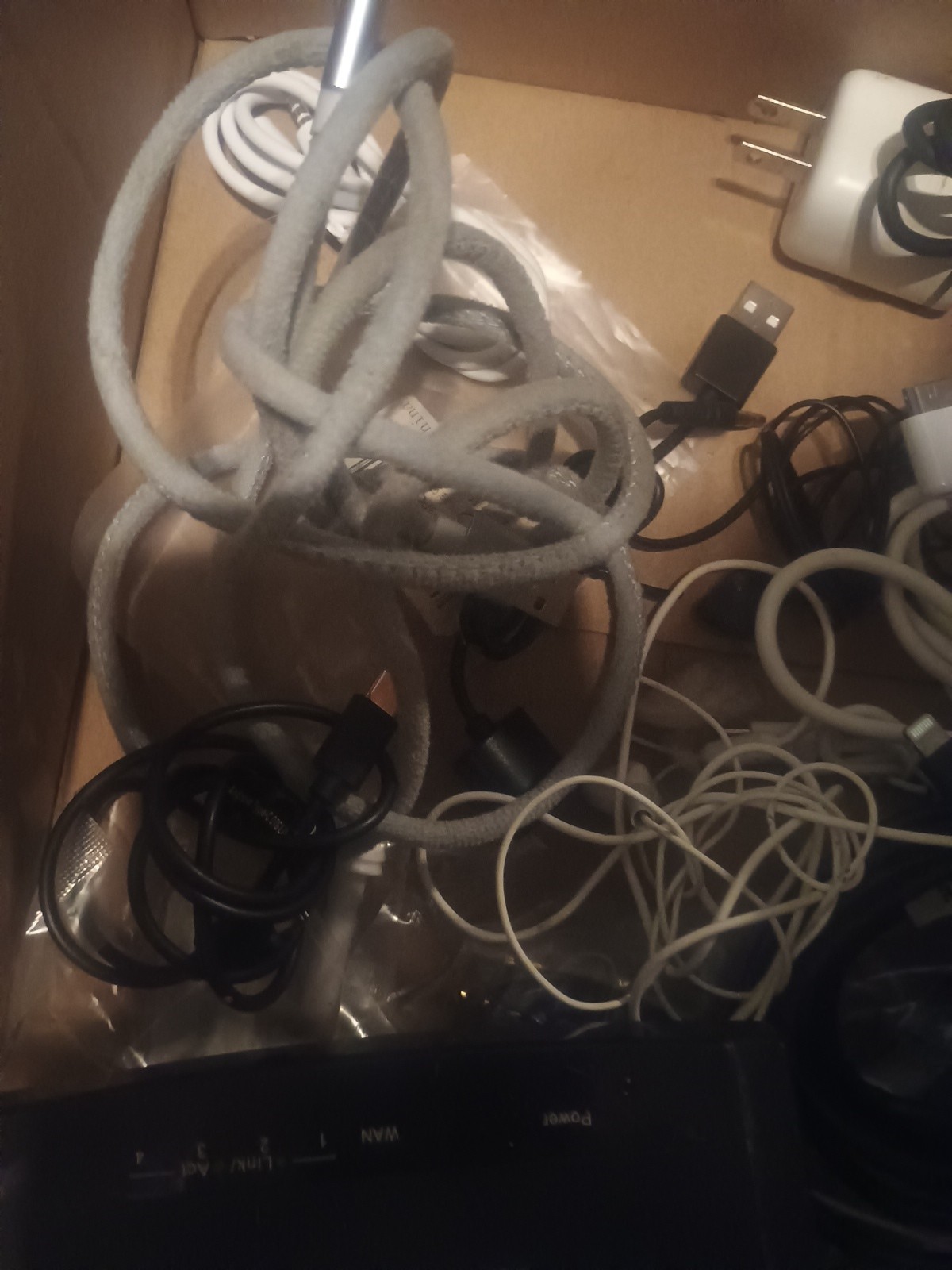 Electronic Cables And Charging Devices Lot And Other Mystic Items