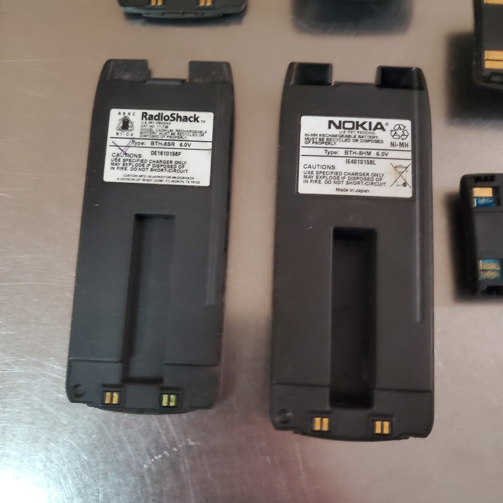 Lot of 7 Vintage Nokia & Radio Shack Mobile Phone Batteries