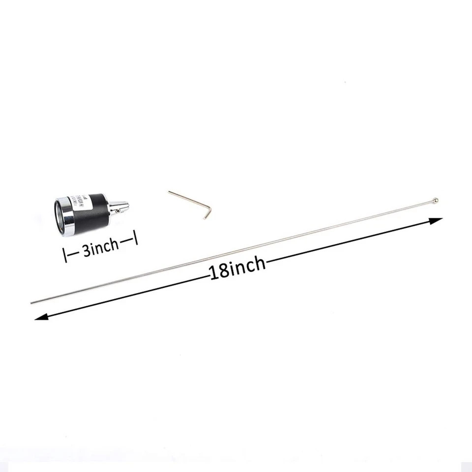 HYS Amateur Antennas Dual-Band NMO 20 Inch Antenna VHF 144/UHF 430MHz NMO L S…
