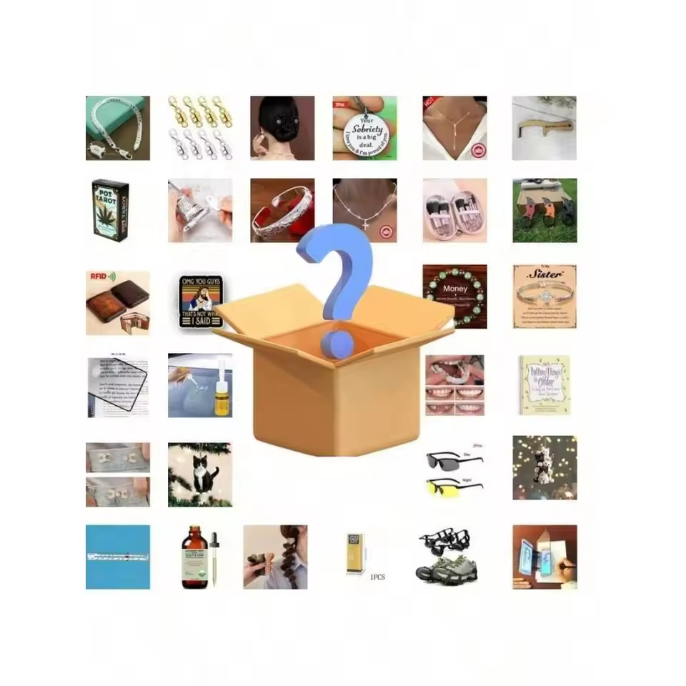 2Pcs Mystery Hidden Gift Case, Exciting Assorted Premium Surprise Finds.