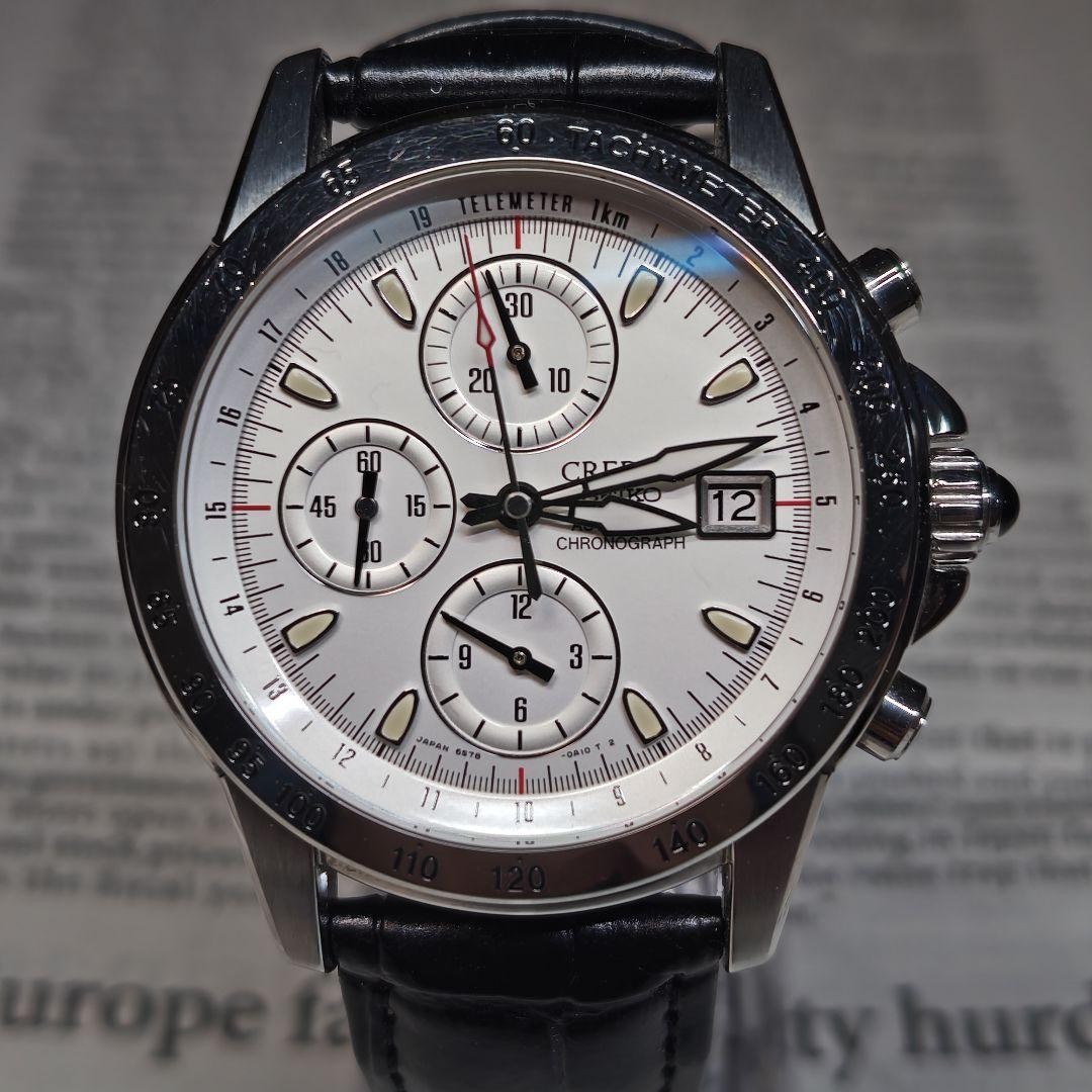 SEIKO Wristwatch Credor Phoenix black color for men w/box automatic winding