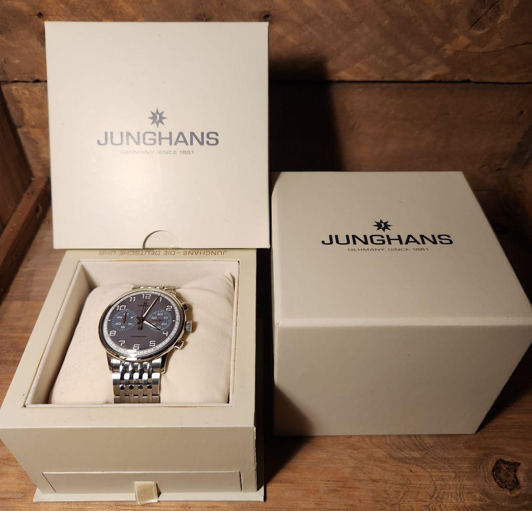 Junghans Meister Driver Max Bill Chronoscope 41mm Stainless Steel Automatic