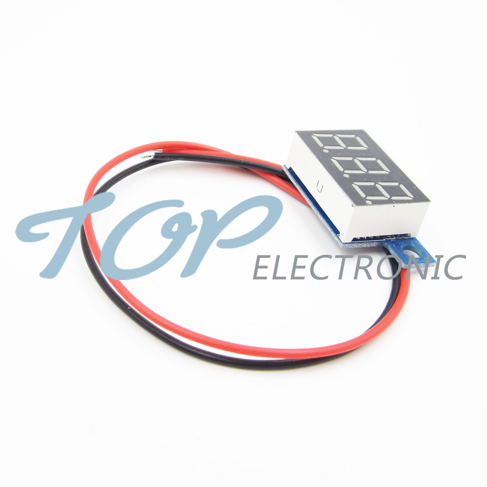 Red LED Panel Meter Mini Lithium Battery Digital Voltmeter DC 3.3V – 17V