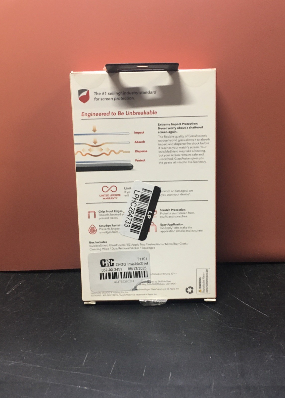 Invisible Glass Screen Protector, Apple Watch Series 5/4
