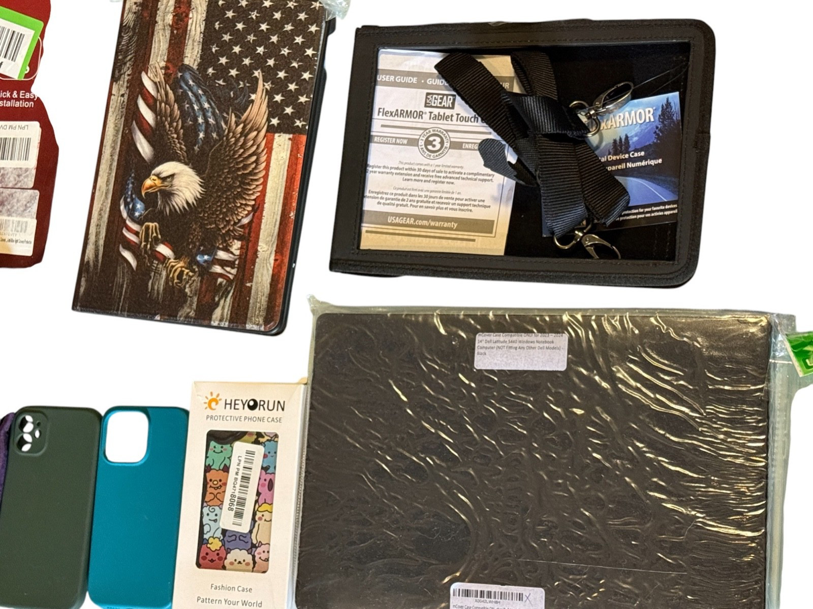 HUGE BULK MIXED RESELLER LOT – CLOTHING, PHONE/TABLET/COMPUTER CASES + MORE!!!!!