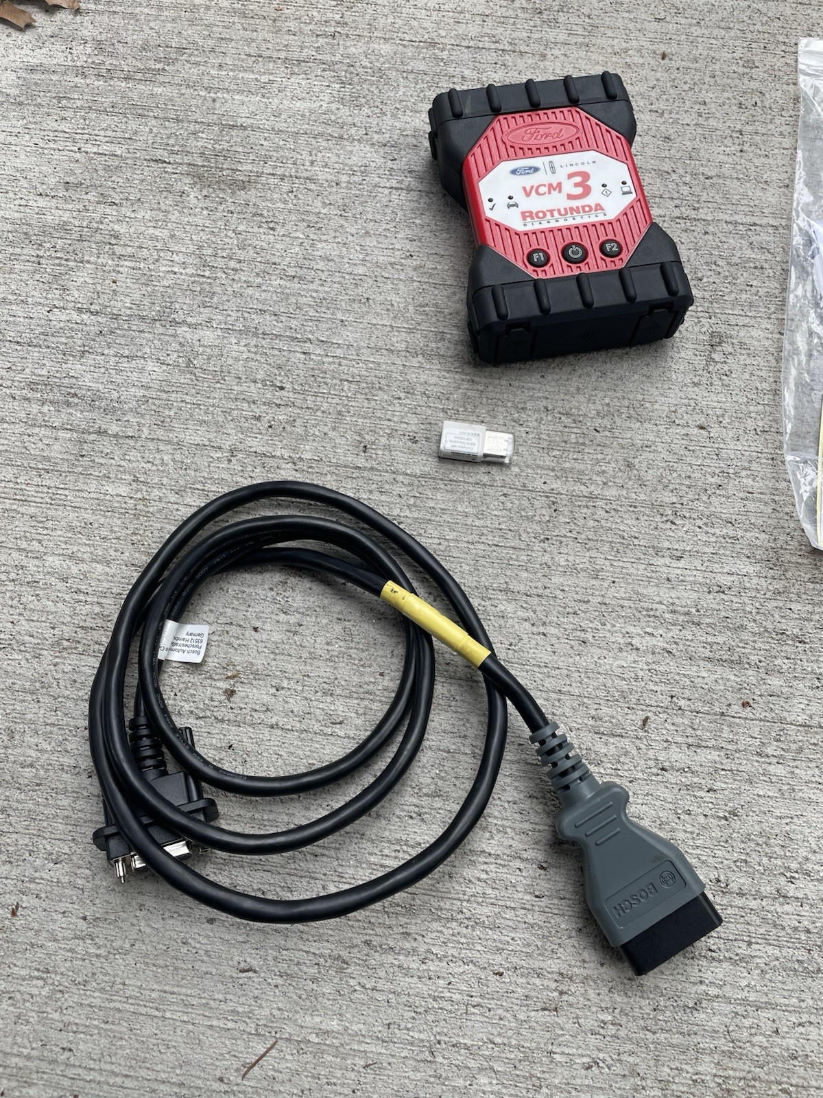Genuine Bosh Ford VCM3 with Manual Instruction Manual, USB, All cables