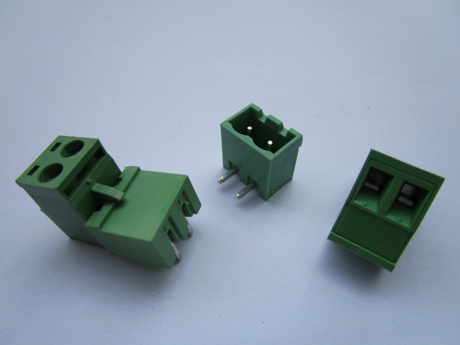 40 pcs 5.08mm Close Angle 2 pin Screw Terminal Block Connector Pluggable Type