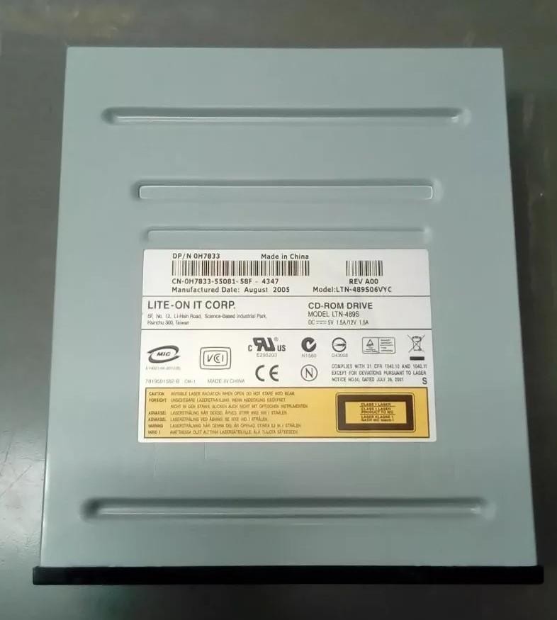 Lite-On CD-ROM Drive LTN-489S06VYC Rev A00 0H7833