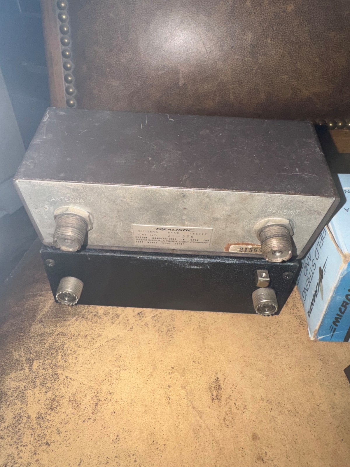 Vintage CB radio Ham swr meter rf watt Field Strength Antenna huge lot satellite