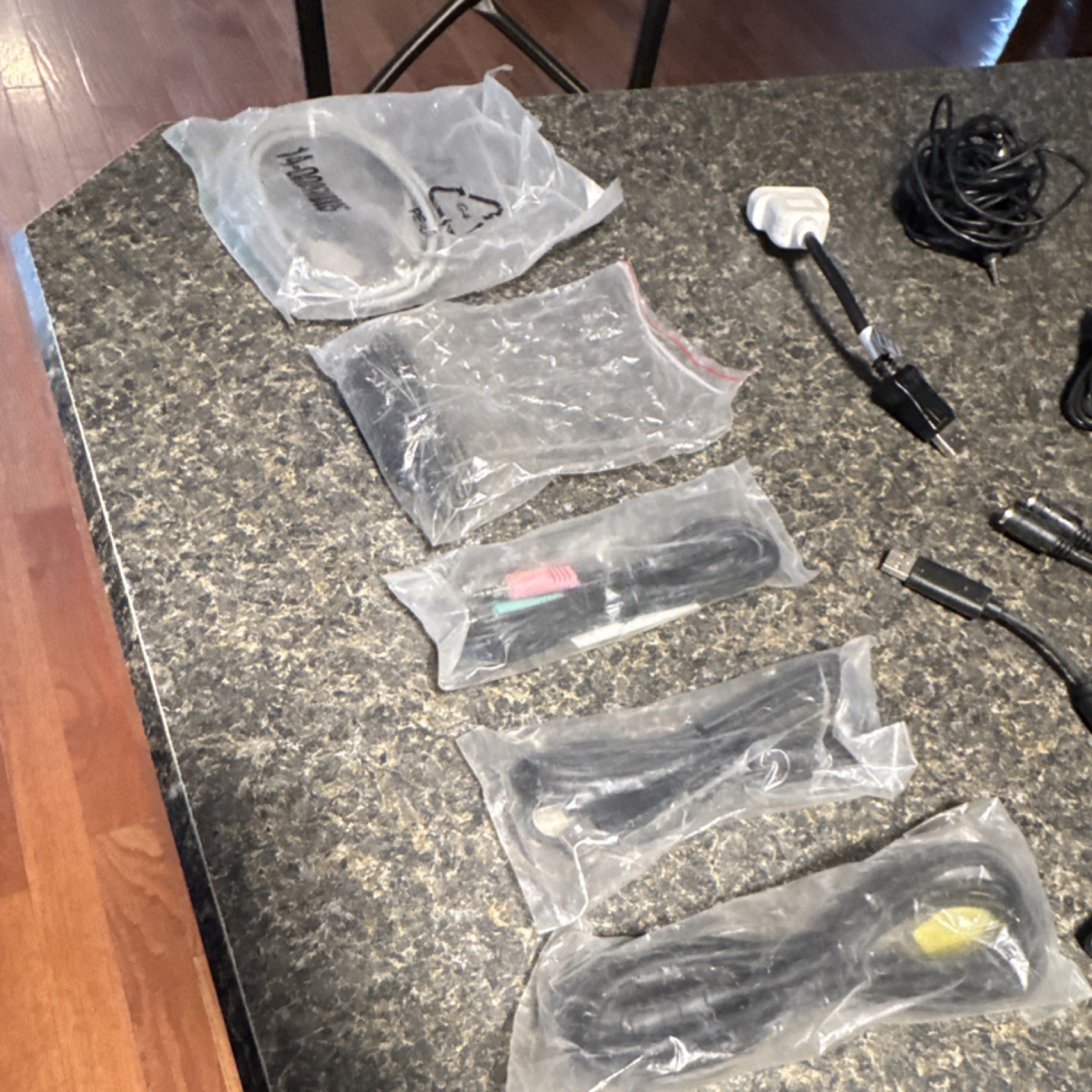 Logitech Cable Lot with Various Connectors – USB, Audio, Video, Power, Docking