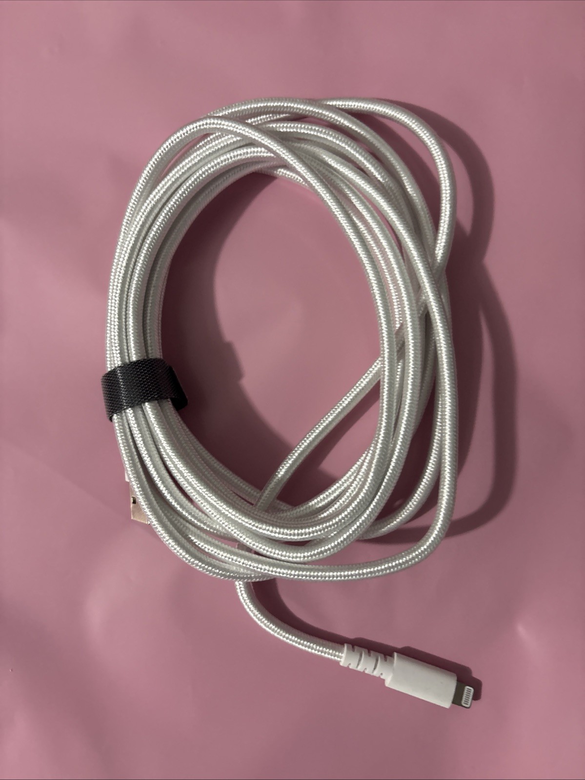 Anker 10′ Braided Lightnin to USB-A Charging 3x Faster,￼Cable – White