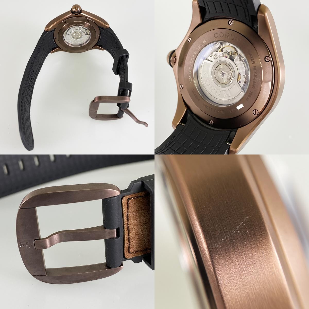 Corum Wristwatch Bubble Optical Art Limited for Men’s Stainless Steel brown