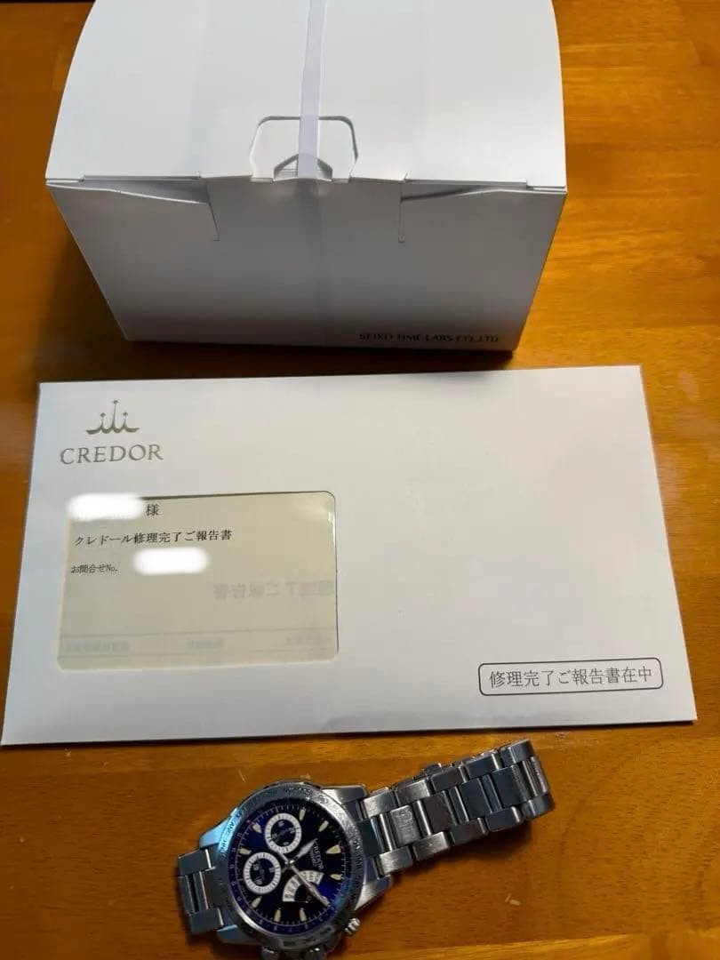 Seiko Wristwatch Credor Pacific Phoenix for men silver color 39mm