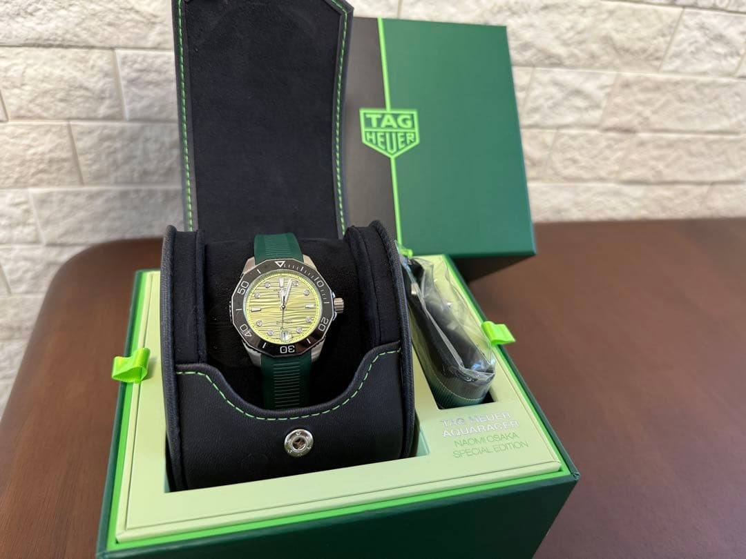 TAG Heuer Aquaracer Professional 300 Limited 250 Pieces Only Naomi Osaka Green